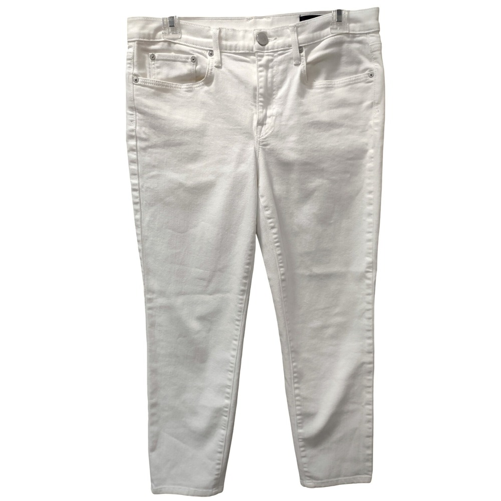 Vince Mason Relaxed Rolled Jeans White Denim Womens Casual Pants 31" waist‎